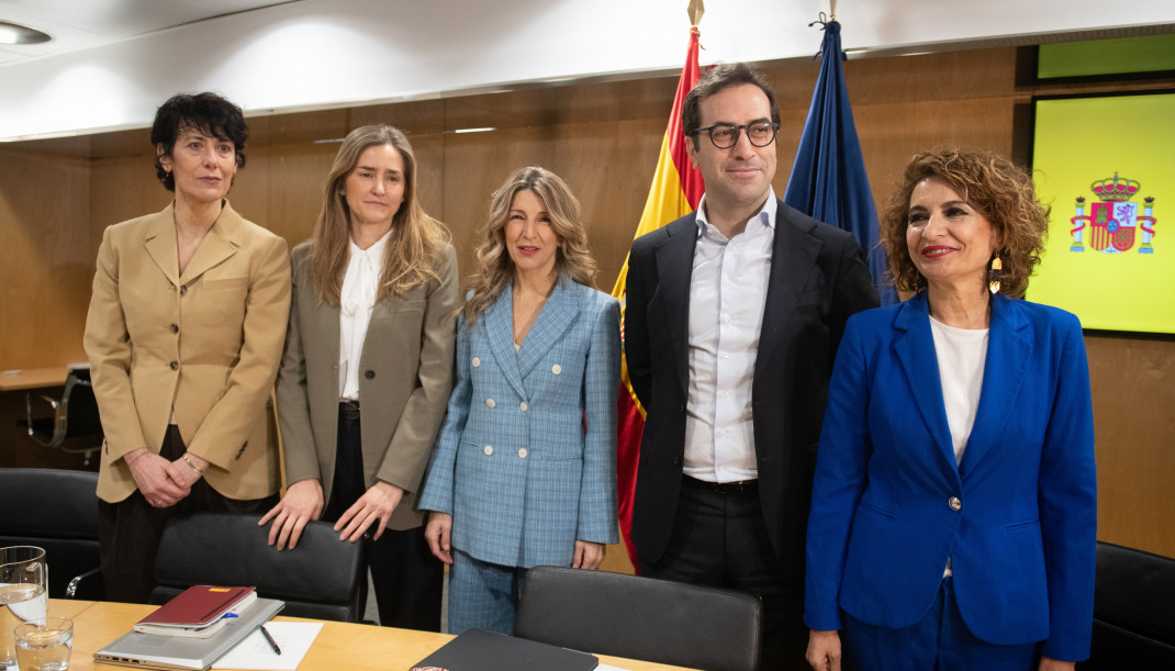 Reunión del Gobierno con los agentes sociales.