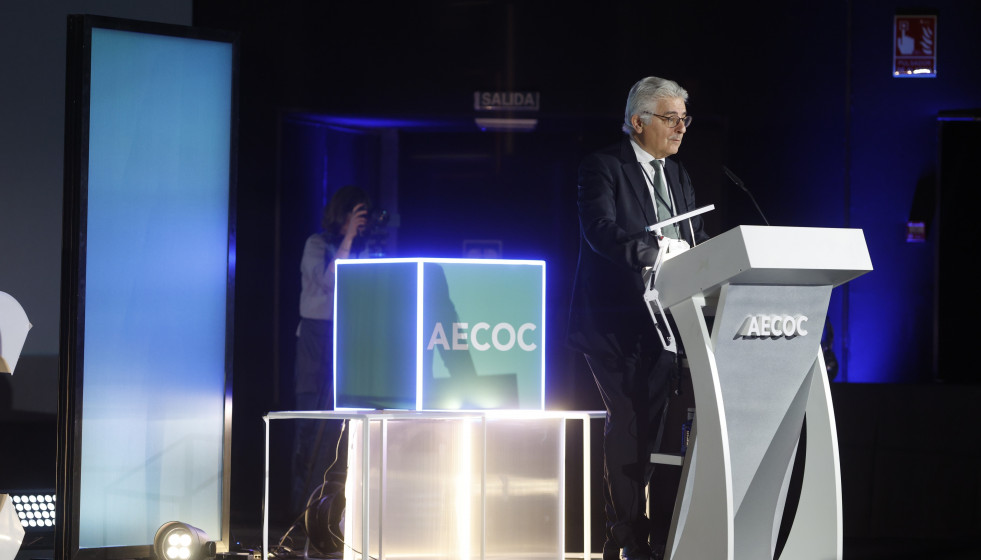 El director general de la Asociación de Fabricantes y Distribuidores (Aecoc), José María Bonmatí, durante su participación en el 25º Foro Nacional del Transporte