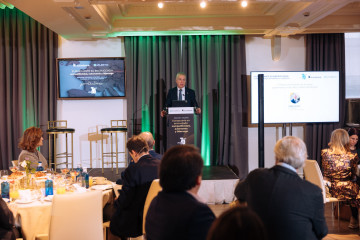 El presidente de Fundación eAtlantic Fundazioa y exlehendakari Iñigo Urkullu en una jornada de APD.