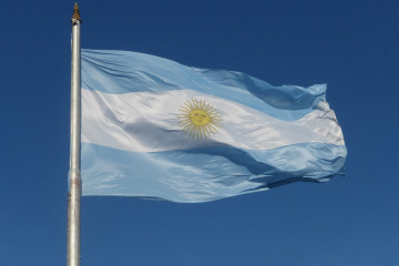Archivo - Bandera de la República Argentina