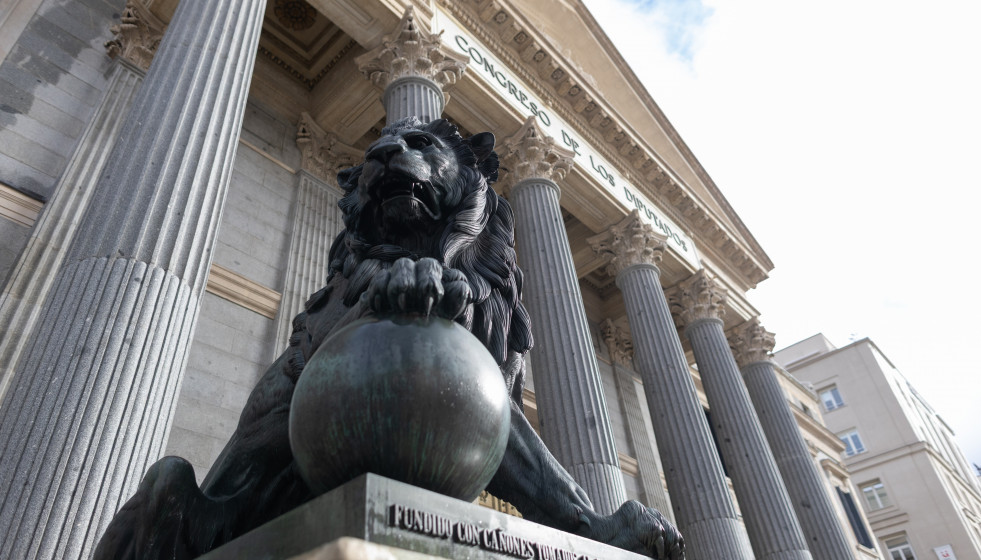 Archivo - Fachada del Congreso de los Diputados