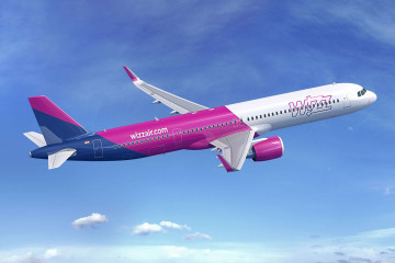 Archivo - Avión A321 de Wizz Air.