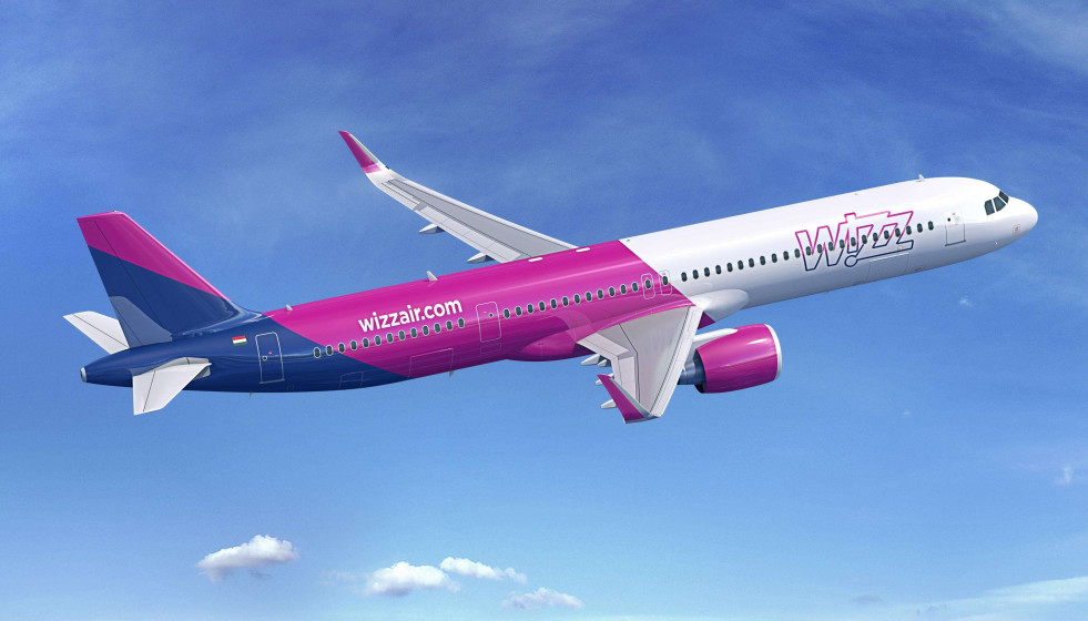 Archivo - Avión A321 de Wizz Air.