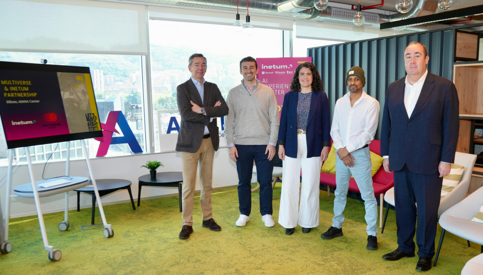 José Ramón Castro, Gorka Otermin, Irune Ibarzabal, Bippin Makoond y Jabier Ruiz