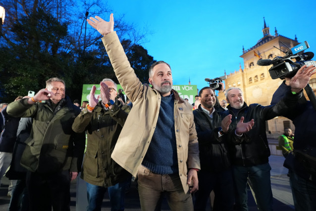 El presidente de Vox, Santiago Abascal.