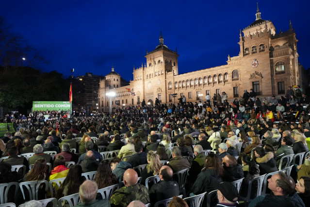 Imagen del acto de cierre de campaña de Vox en Valladolid