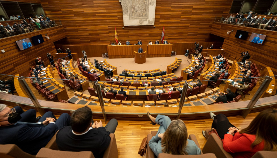 Imagen de archivo del Hemiciclo de las Cortes de Castilla y León