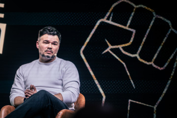 El portavoz de ERC en el Congreso, Gabriel Rufián, durante un diálogo sobre el futuro de la izquierda alternativa.