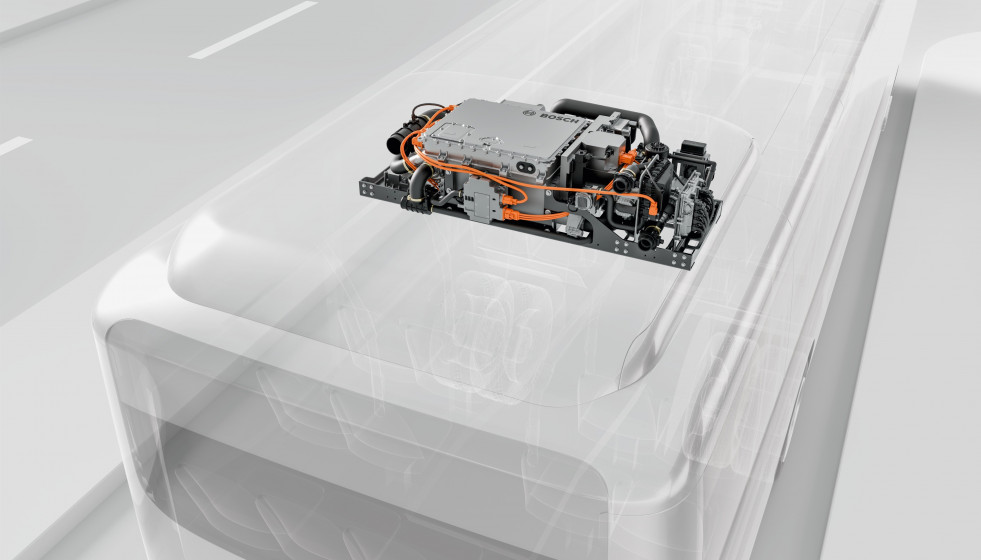 Bosch amplía su oferta de soluciones de hidrógeno con una nueva pila de combustible para autobuses