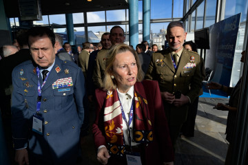 Archivo - La secretaria de Estado de Defensa, Amparo Valcarce, durante la tercera cumbre mundial sobre Inteligencia Artificial Responsable, a 5 de febrero de 2026, en A Coruña, Galicia (España). La 