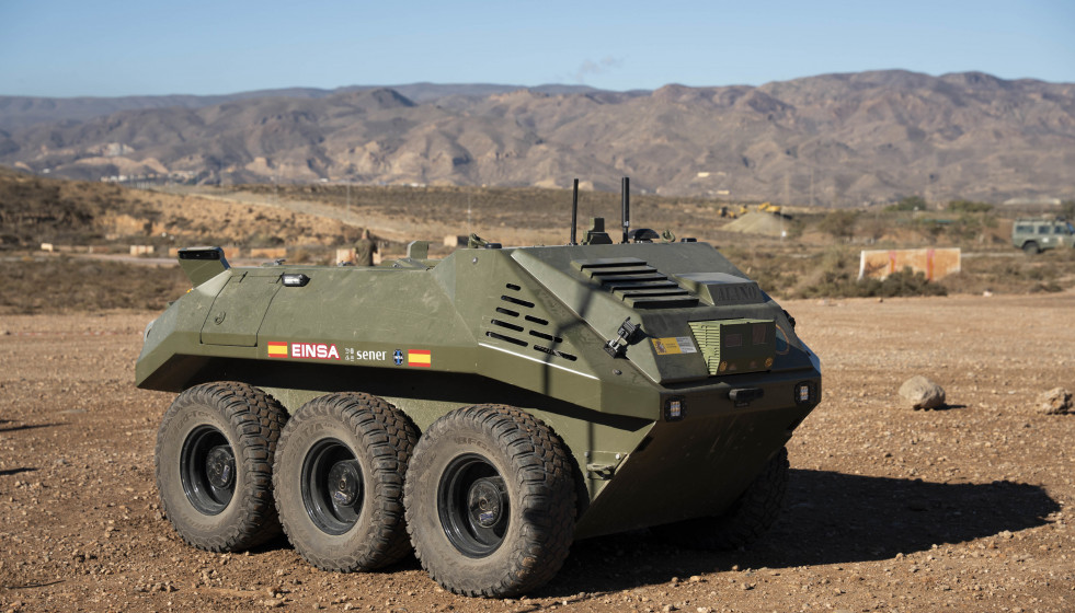 Archivo - El Ejército de Tierra realiza una demostración dinámica que integra sistemas robotizados en colaboración con la industria nacional y la participación de observadores internacionales y d