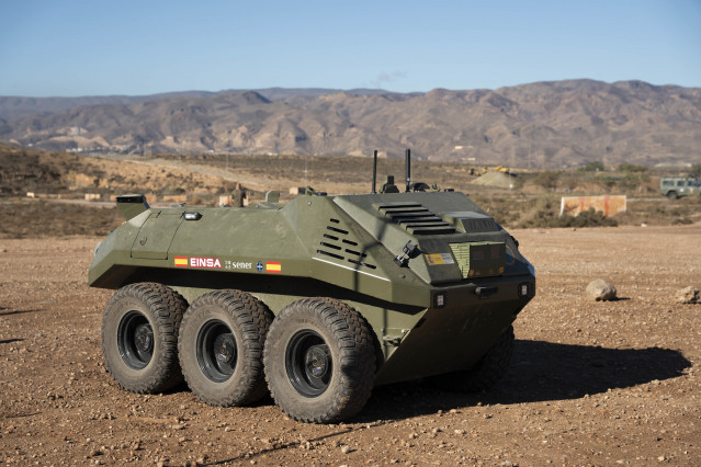 Archivo - El Ejército de Tierra realiza una demostración dinámica que integra sistemas robotizados en colaboración con la industria nacional y la participación de observadores internacionales y de las Fuerzas Armadas.