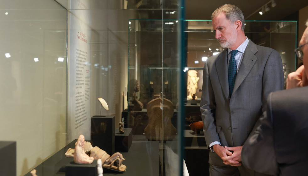 El Rey Felipe VI visita la exposición “La mitad del mundo. La mujer en el México indígena” en el Museo Arqueológico Nacional