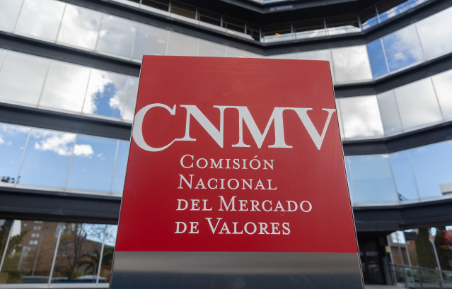 Archivo - Exterior de la sede de la Comisión Nacional del Mercado de Valores (CNMV), a 20 de noviembre de 2025, en Madrid (España).