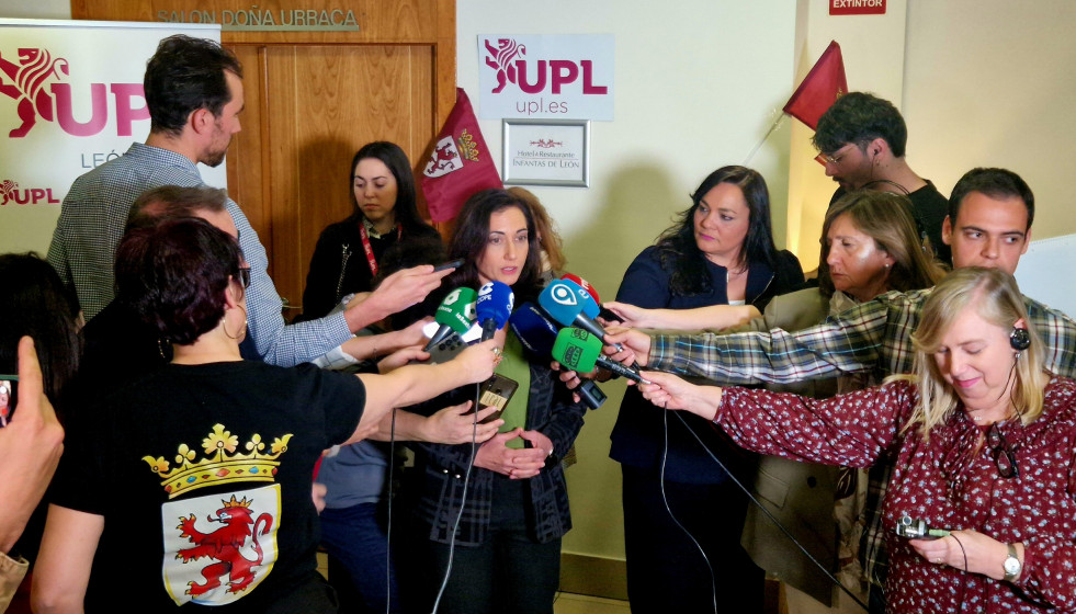 La candidata de UPL a la Presidencia de la Junta, Alicia Gallego, ha destacado el avance de la formación política de los últimos años.