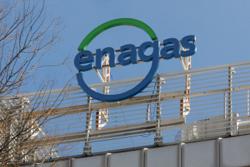 Archivo - Fachada de la sede de Enagás, a 3 de abril de 2023, en Madrid (España). La Empresa Nacional del Gas, conocida con el acrónimo de Enagás, es una compañía de transporte de gas natural y 