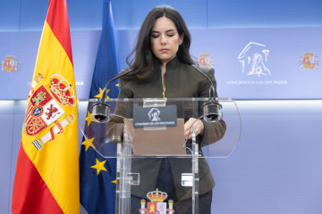 La portavoz de Vox en el Congreso, Pepa Millán, durante una rueda de prensa, en el Congreso de los Diputados, a 17 de febrero de 2026, en Madrid (España).