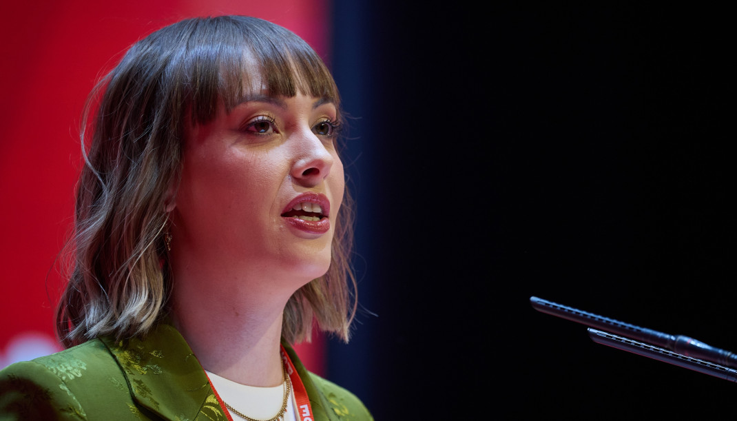 Archivo - La secretaria general de las Juventudes Socialistas de Madrid, Aránzazu Figueroa.