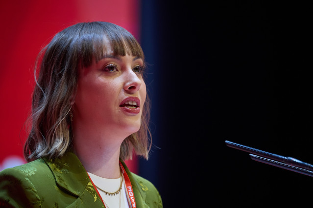 Archivo - La secretaria general de las Juventudes Socialistas de Madrid, Aránzazu Figueroa.