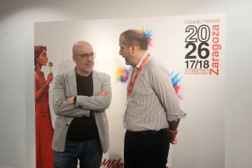 El secretario general de CCOO, Unai Sordo, y el secretario general de CCOO Servicios, Ramón González.