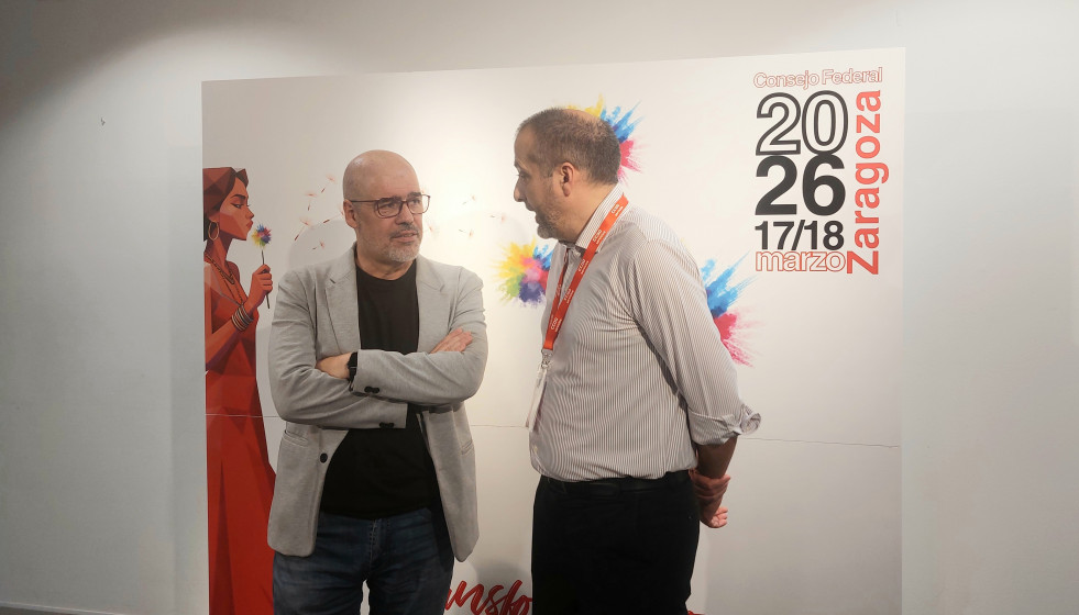 El secretario general de CCOO, Unai Sordo, y el secretario general de CCOO Servicios, Ramón González.