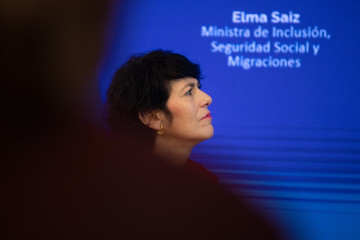 La ministra de Inclusión, Seguridad Social y Migraciones, Elma Saiz