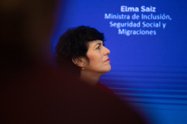 La ministra de Inclusión, Seguridad Social y Migraciones, Elma Saiz