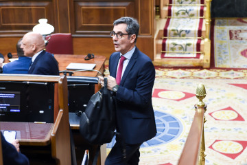 El ministro de la Presidencia, Justicia y Relaciones con las Cortes, Félix Bolaños, en el Congreso