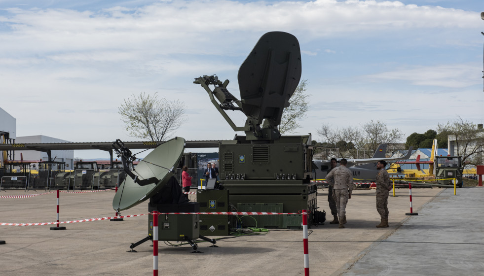 Jornadas de demostración tecnológica de la Base Aérea Conectada, Sostenible e Inteligente (BACSI), en la Base Aérea de Los Llanos, a 18 de marzo de 2026, en Albacete, Castilla-La Mancha (España).