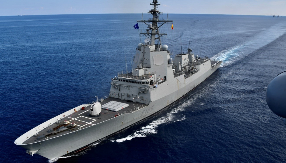 Archivo - La fragata 'Cristóbal Colón', que participa en la actividad 'Eagle Eye'.