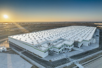 Archivo - Nave desarrollada por Montepino en la Plataforma Logística de Castanheira do Ribatejo
