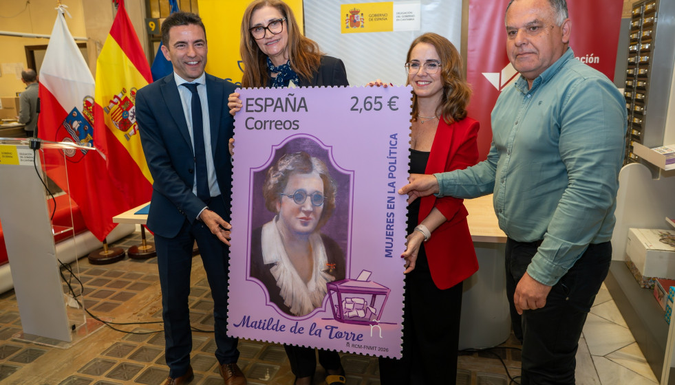 Presentación del sello de Correos dedicado a Matilde de la Torre