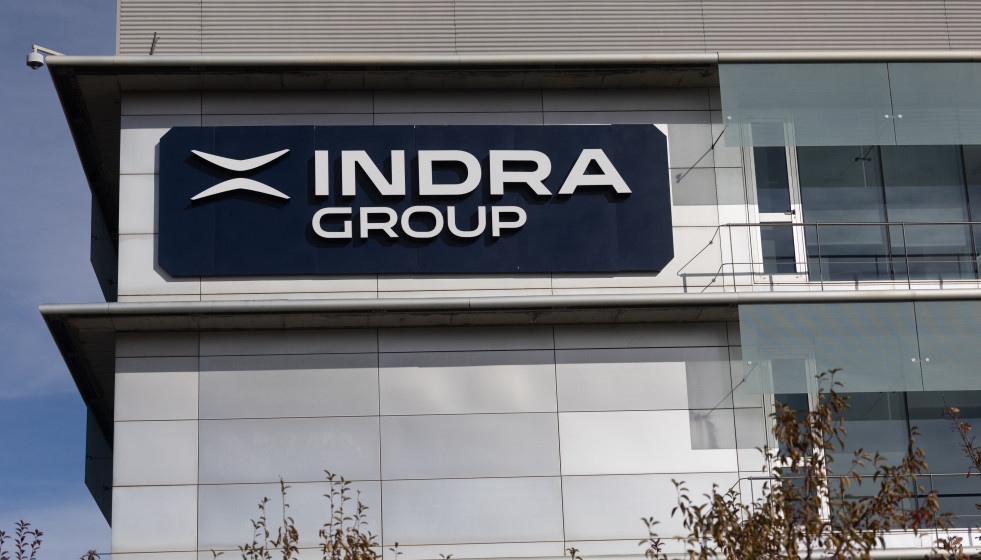 Archivo - Fachada de la sede de Indra, a 25 de noviembre de 2025, en Alcobendas, Madrid (España).