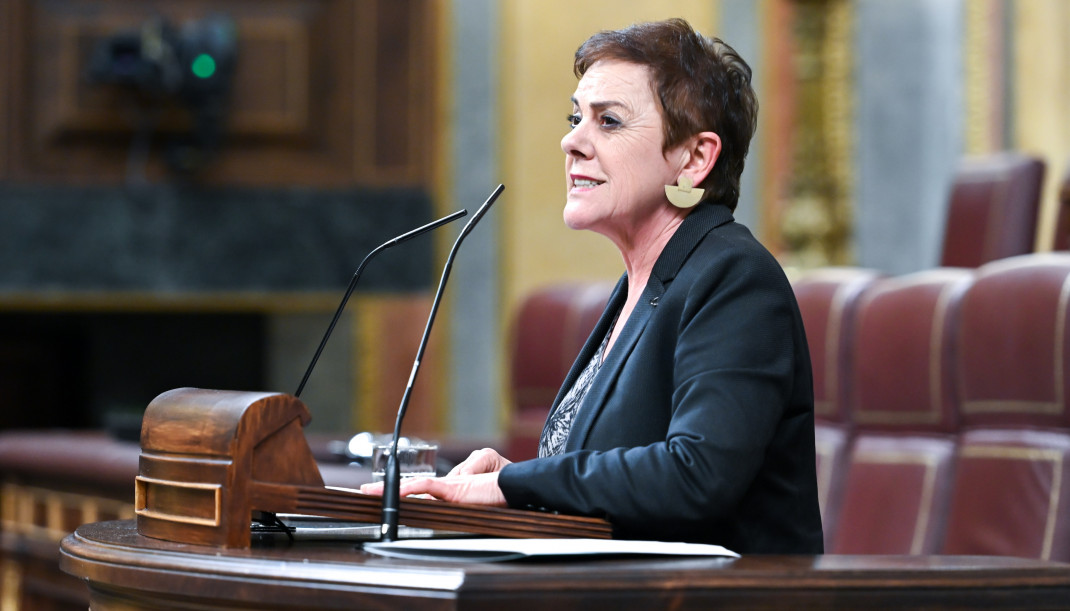 La portavoz de EH Bildu en el Congreso, Mertxe Aizpurua