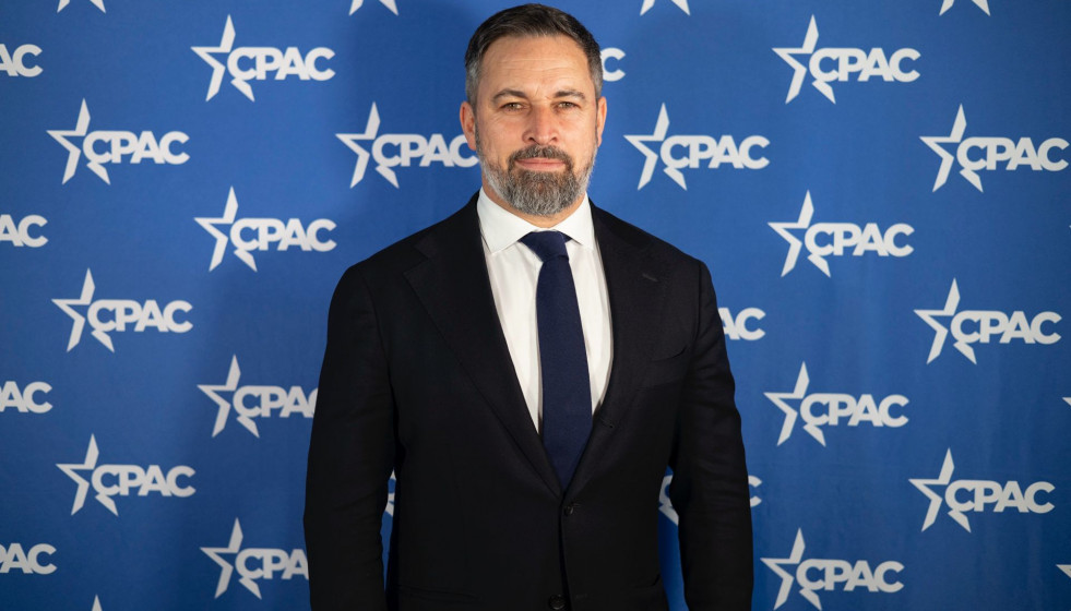 Archivo - El presidente de VOX, Santiago Abascal, durante la  en la Conservative Party Action Conference, CPAC 2024