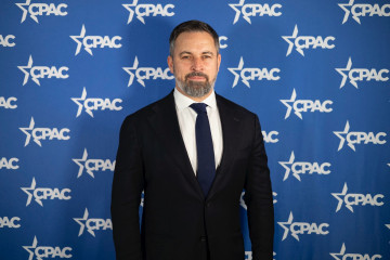 Archivo - El presidente de VOX, Santiago Abascal, durante la  en la Conservative Party Action Conference, CPAC 2024