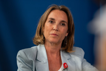 Archivo - La vicesecretaria de Regeneración Institucional del PP, Cuca Gamarra, durante una entrevista para Europa Press, a 23 de julio de 2025, en Madrid (España).