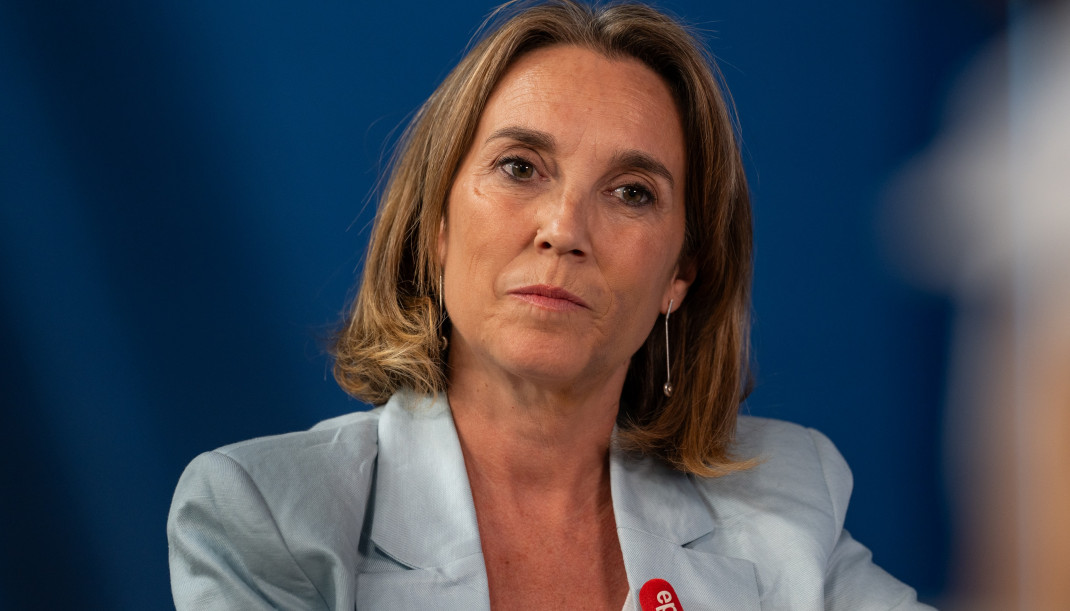 Archivo - La vicesecretaria de Regeneración Institucional del PP, Cuca Gamarra, durante una entrevista para Europa Press, a 23 de julio de 2025, en Madrid (España).
