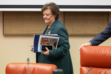 La presidenta del Tribunal de Cuentas, Enriqueta Chicano, a su llegada a la Comisión Mixta para las Relaciones con el Tribunal de Cuentas, en el Congreso, a 24 de febrero de 2026, en Madrid (España)