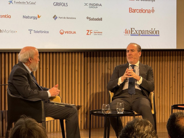 El consejero delegado del Banco Santander, Héctor Grisi, en el 'Gran Encuentro Expansión Catalunya', organizado por Expansión en el Recinte Modernista de Sant Pau de Barcelona