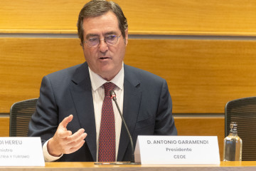 El presidente de CEOE, Antonio Garamendi.
