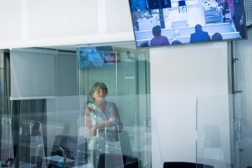 Archivo - La exjefa de ETA María Soledad Iparragirre, alias 'Anboto' y una de las voces del video que anunció la disolución de la banda terrorista, minutos antes del comienzo del primero de los 12 