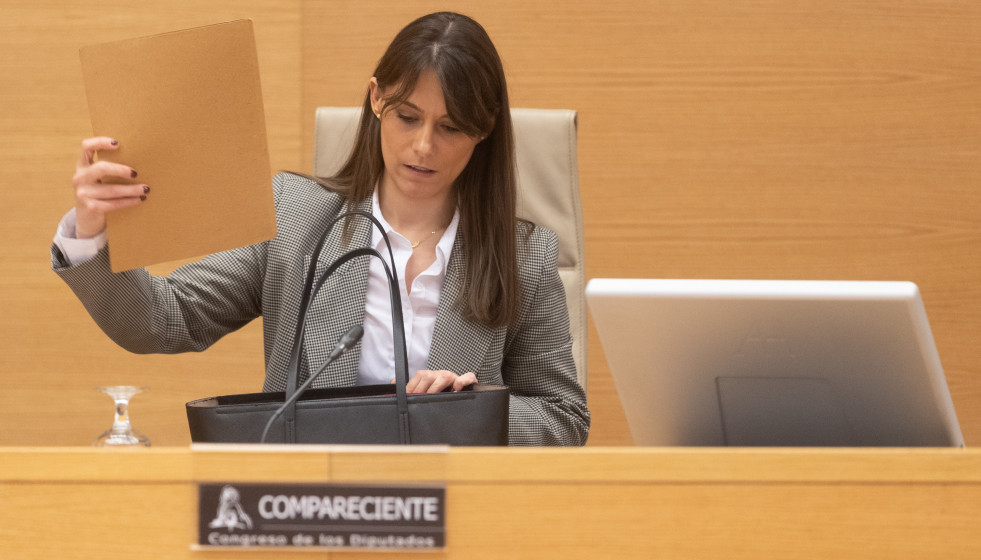 La psicóloga del Centro Residencial SAVIA Paiporta,  Inés Talaya Armero, comparece ante la Comisión de Investigación sobre la gestión de la crisis derivada de la dana.