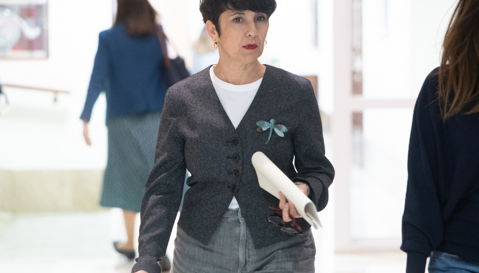 La portavoz del PNV en el Congreso, Maribel Vaquero, a su llegada a la Junta de Portavoces, en el Congreso de los Diputados, a 17 de marzo de 2026, en Madrid (España).