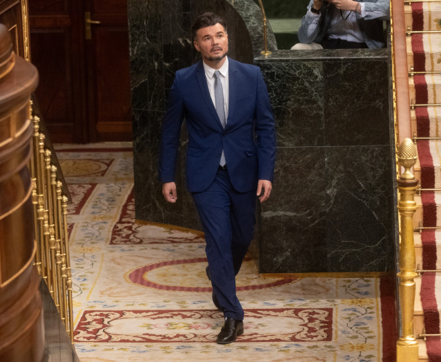 Archivo - El portavoz de ERC en el Congreso, Gabriel Rufián. Archivo.