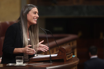 La portavoz de Junts en el Congreso, Miriam Nogueras, durante una sesión de control al Gobierno, en el Congreso, a 25 de marzo de 2026, en Madrid (España).