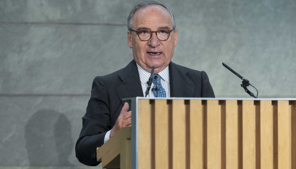 Archivo - El presidente de Ebro Foods, Antonio Hernández, durante la junta general de accionistas