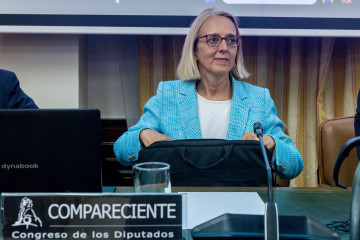 La candidata propuesta como presidenta de la Autoridad Independiente de Responsabilidad Fiscal, Inés Olóndriz de Moragas, comparece ante la Comisión de Hacienda y Función Pública, en el Congreso 