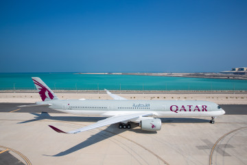 Archivo - Avión de Qatar Airways.