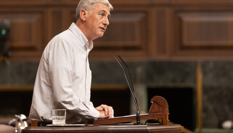 Archivo - El diputado de GEH Bildu, Oskar Matute